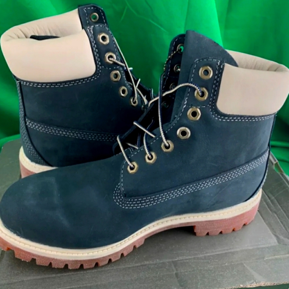 Timberland rare blue leather boots